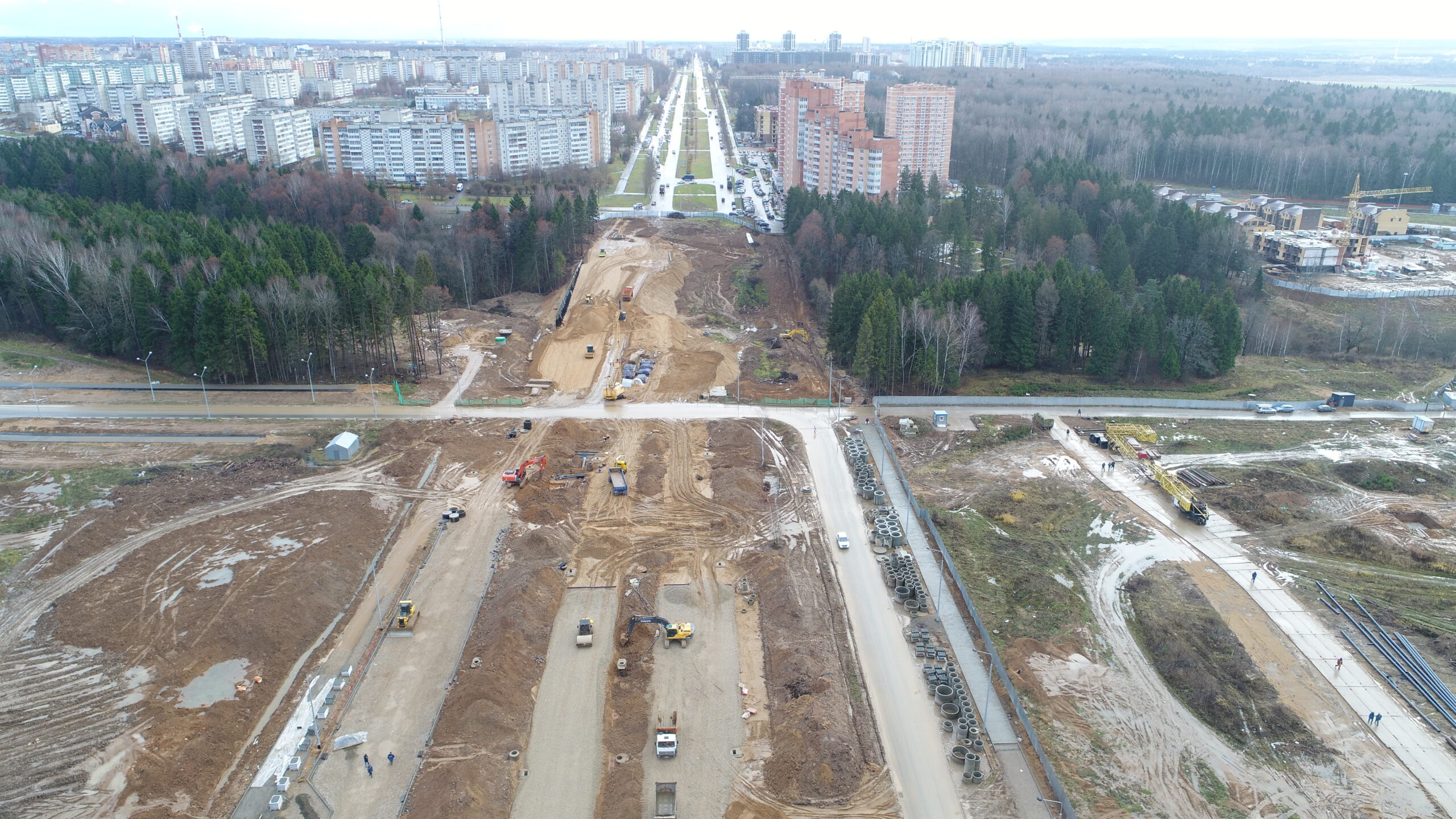 Строительство муниципальной магистральной улицы в жилом районе «Заовражье» в городе Обнинске